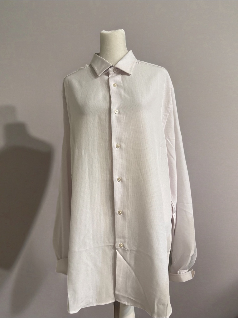 Men's Classic Light Cream Button-Down Shirt